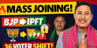 IPFT joining Malbasa 2026: 36 Voters Shift from BJP & TMP IPFT joining Malbasa 2026