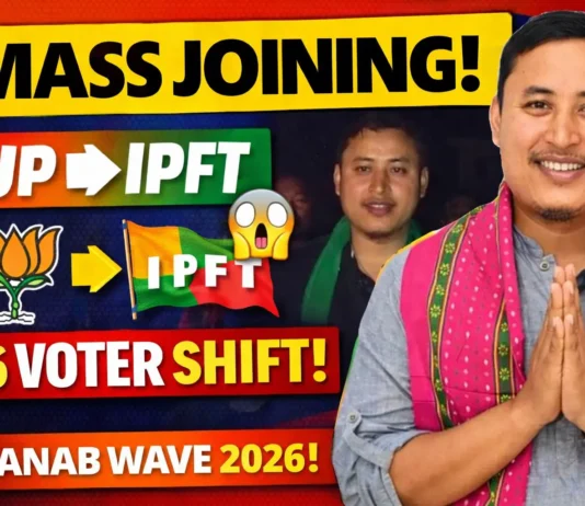 IPFT joining Malbasa 2026: 36 Voters Shift from BJP & TMP IPFT joining Malbasa 2026